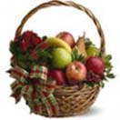 Fresh Fruits Basket 2 Kg decorated with Flowers